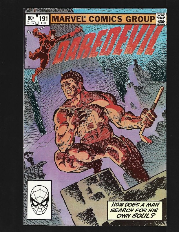 Daredevil #191 VF Last Frank Miller Issue of Original Run Bullseye Origin DD