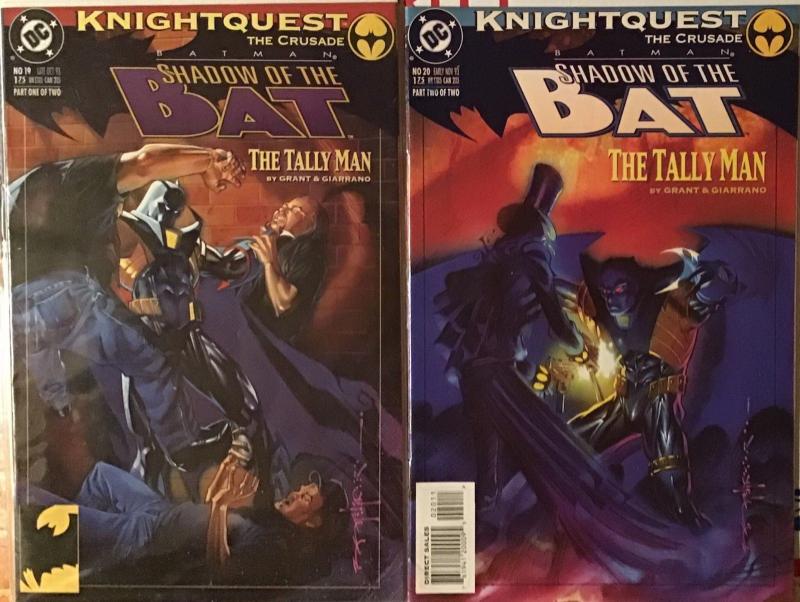 BATMAN:SHADOW OF THE BAT (DC)3 COMPLETE PLUS 2 STAND ALONE STORYLINES!8 BOOK LOT