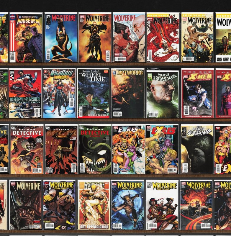 Huge Lot 150+ Comics with Wolverine, Wolverine: First Class, Exiles & More!