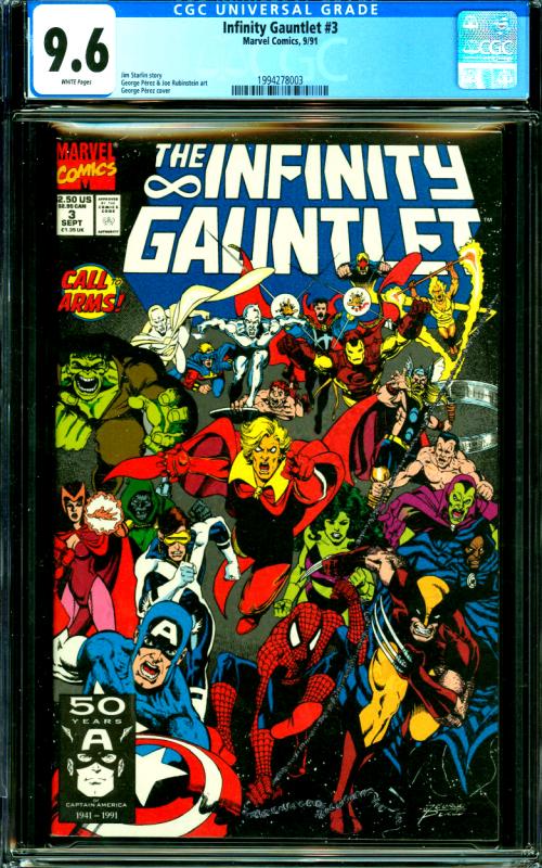 Infinity Gauntlet #3 CGC Graded 9.6