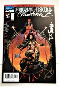 WITCHBLADE - ELEKTRA #1 Cow/Image Sign by Wohl, Chistina Z, D-Tron, Turner MINT