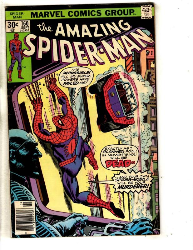 Amazing Spider-Man # 160 FN Marvel Comic Book Green Goblin Vulture Mary J JG9