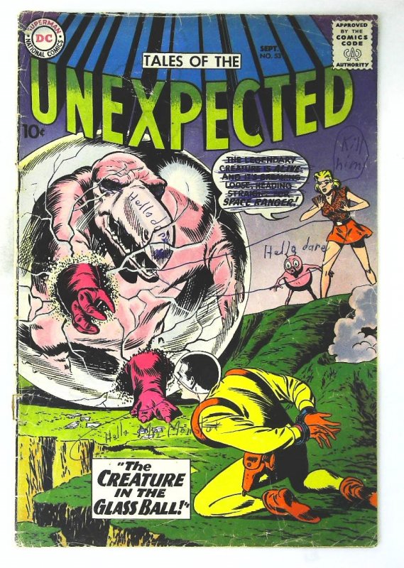 Tales of the Unexpected (1956 series)  #53, Good (Actual scan)