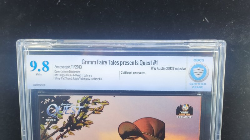 Grimm Fairy Tales: Quest #1 - WW Austin Exclusive Variant - CBCS 9.8 - 2013