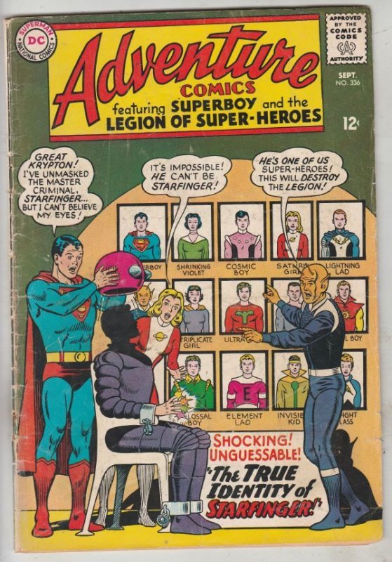 Adventure Comics #336 (Sep-65) VG/FN Mid-Grade Legion of Super-Heroes, Superboy