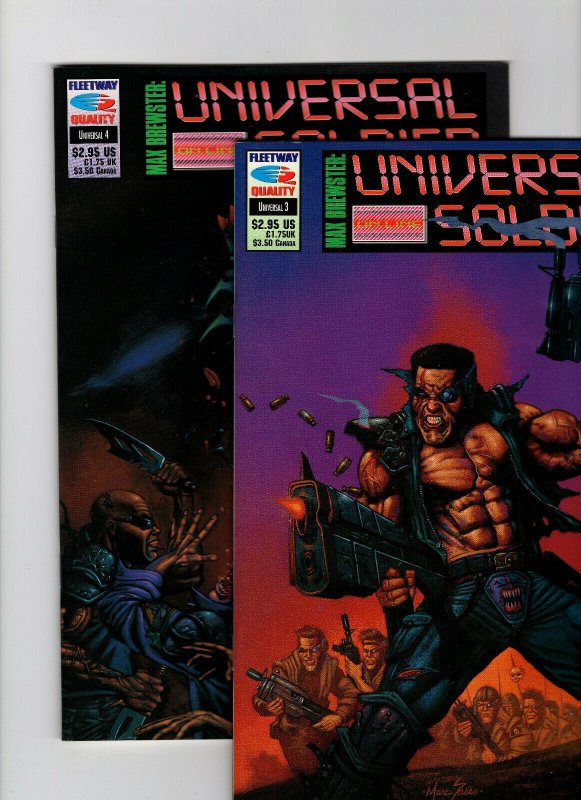 Max Brewster: Universal Soldier #3 & #4 (Fleetway Quality, 1993) 