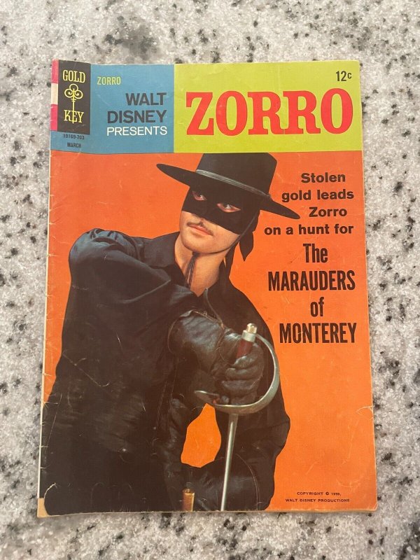 Walt Disney Presents Zorro # 5 VG Gold Key Silver Age Comic Book Photo 1967 J935 