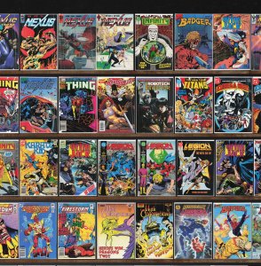 Huge Lot 140+ Comics with Badger, Legion Of Super Heroes, Nexus & More!
