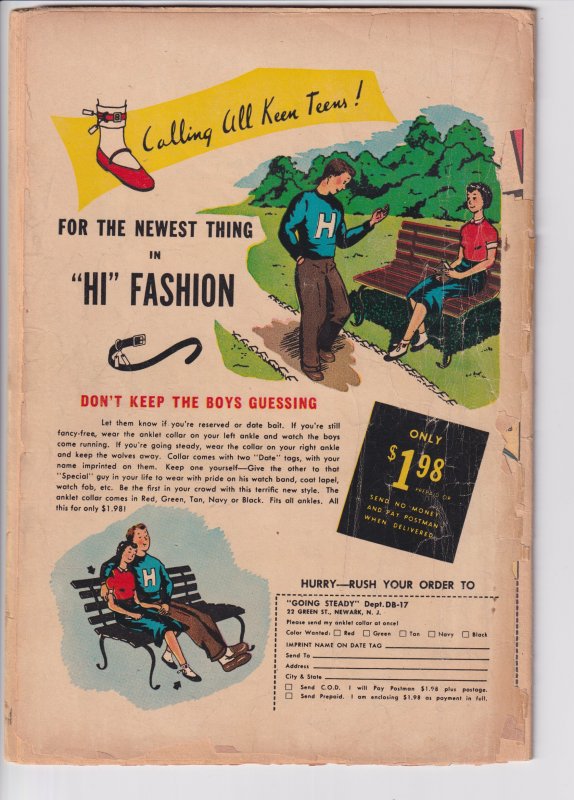 LOVE DIARY #36 (Sep 1953) FA 1.0, see description! Romance!