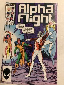 Alpha Flight #27 : Marvel 10/85 VG+; John Byrne cover, Snowbird, Shaman