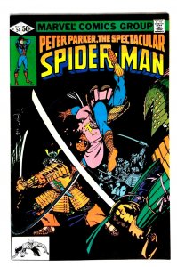 Spectacular Spider-Man #54 (1981) VF/NM Samurai Marvel