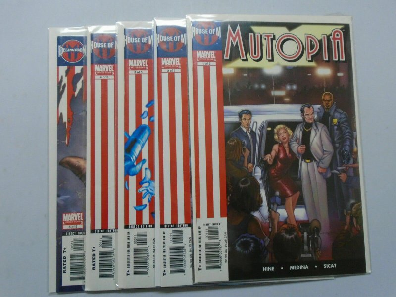 House of M, Mutopia X, Set:#1-5, 1st Print 8.0/VF (2005)