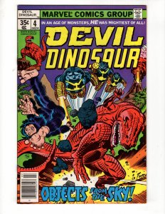 Devil Dinosaur #4 (1978) OBJECTS FROM THE SKY! Jack KING Kirby / ID#394