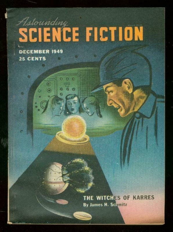 ASTOUNDING SCIENCE-FICTION DEC 1949-L RON HUBBARD-very fine/near mint VF/NM 