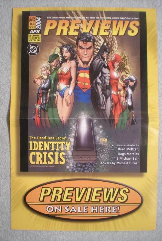 IDENTITY CRISIS / LONE WOLF Promo Poster, 2004, Unused, more in our store