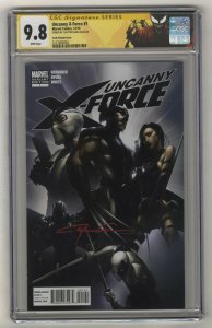 Uncanny X-Force #1 - CGC 9.8 - Signature Series - 2010 - Clayton Crain Variant!