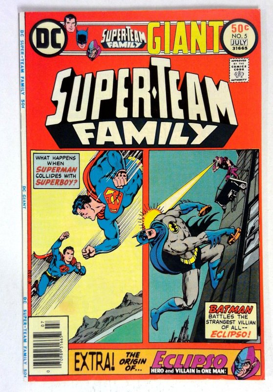 Super-Team Family #5 (1976) Superman Superboy Batman DC VF/NM