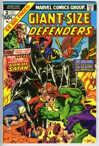 GIANT SIZE DEFENDERS #2 - 7.0, OW - Ditko - Son of Satan