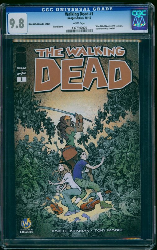 Walking Dead Wizard World Austin Edition #1 CGC NM/M 9.8 White