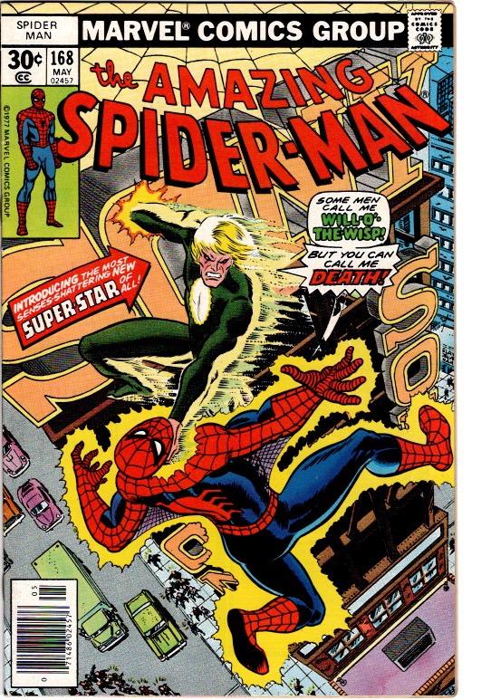 AMAZING SPIDER MAN #167,168,170 3  ISS LOT VFN $25.00