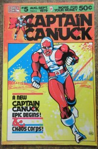 CAPTAIN CANUCK #5  (Comely, 9/1979) VF Canada has its own Cap