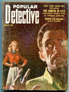 Popular Detective Pulp Fall 1953- Final issue- Rare G