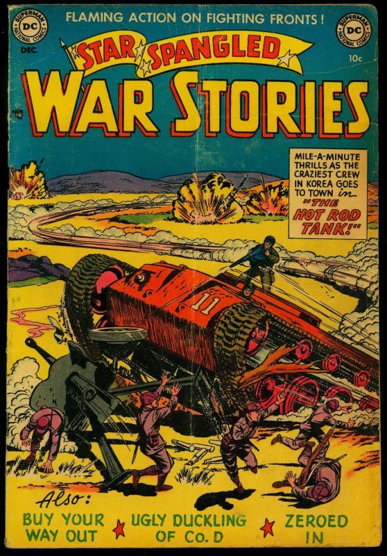 Star Spangled War Stories #4 1952- Hot Rod Tank- Doll Face Duncan VG-