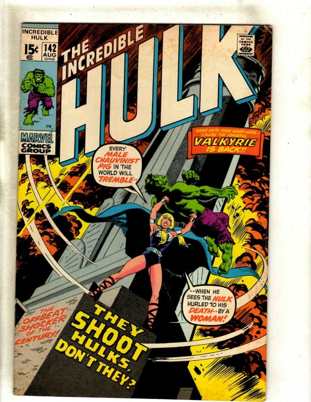 Incredible Hulk # 142 FN Marvel Comic Book Valkyrie Avengers Thor Iron Man RS2