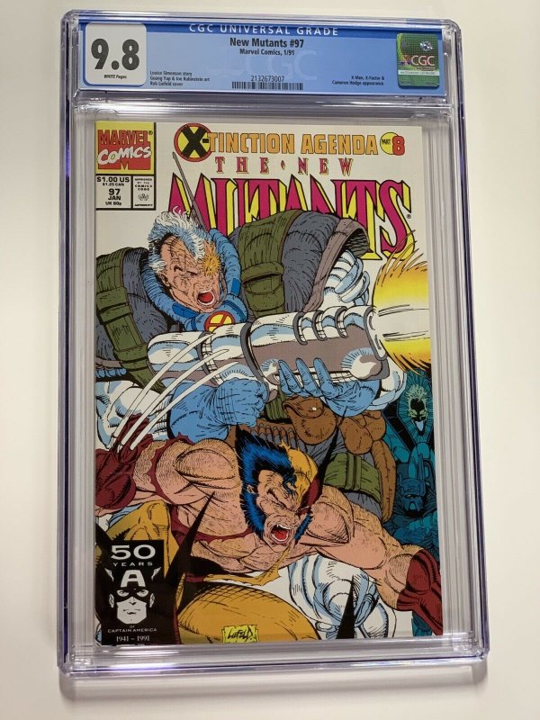 New Mutants 97 Cgc 9.8 White Pages Marvel X-men 007