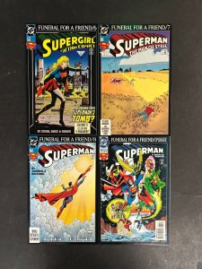 Superman Funeral For a Friend (1993) VF+ 9 Issue Set
