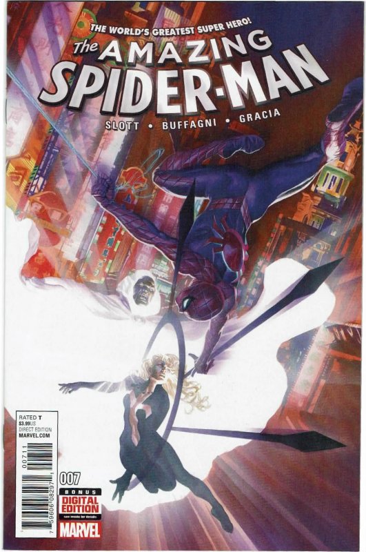 Amazing Spider-Man #7 (2015 v4) Dan Slott Alex Ross Cloak & Dagger NM