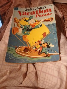 Walt Disney's vacation parade #4 dell pub. 1953 comics golden age uncle scrooge