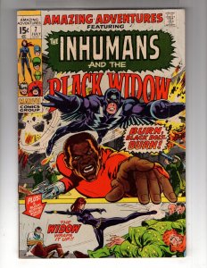 Amazing Adventures #7 (1971) Black Widow ~ Neal Adams Cover & Art  / EC#2