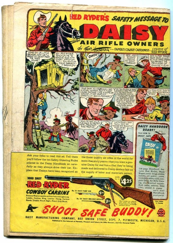 REAL SCREEN COMICS #10 1947-DC-FOX & CROW--FIRE STATION VG