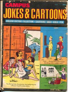 MAG: Campus Jokes and Cartoons 8/1967-Marvel-Jaxon comic strip-Li'l Abner-G