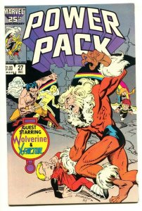 Power Pack #27 1986 SABRETOOTH cover comic book Marvel