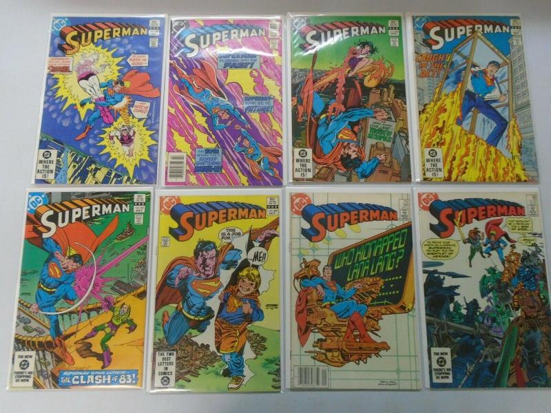 Superman comic lot from #350-421 48 different issues (1980-86) avg 7.0 