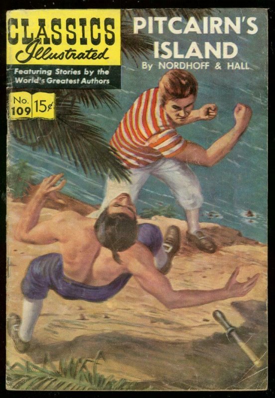 CLASSICS ILLUSTRATED #109 HRN 110-PITCAIRNS ISLAND VG