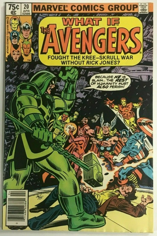 WHAT IF...#20 VF 1980 THE AVENGERS MARVEL BRONZE AGE COMICS