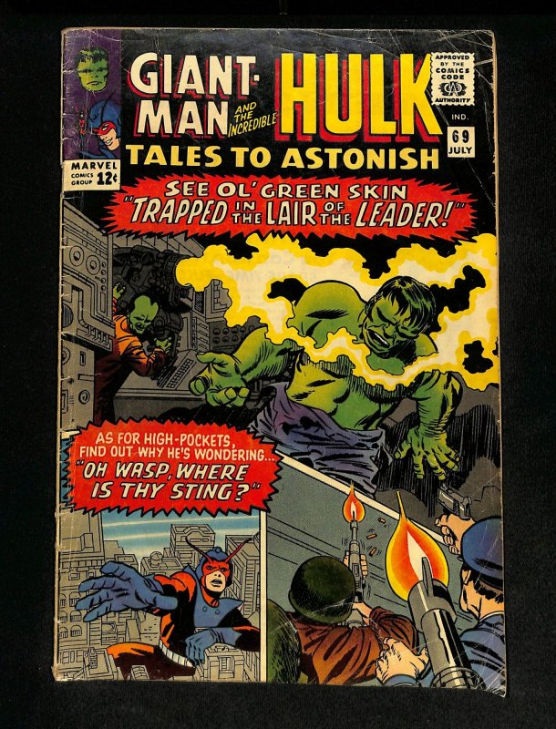 Tales To Astonish #69 Hulk Giant Man The Leader!