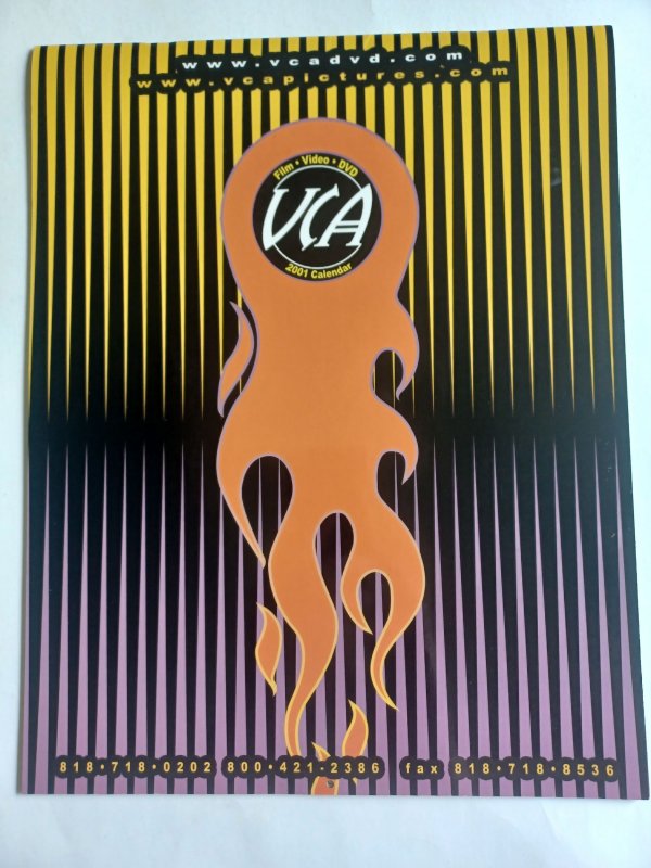 VCA 2001 Calendar - signed by Pornstars Kylie Ireland & Wendy Pym - NEW