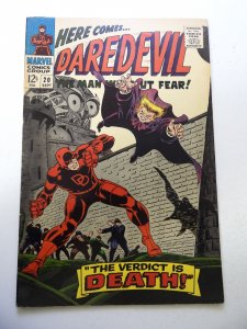 Daredevil #20 VG Cond moisture stains, Rare Printing error interior upside-down!