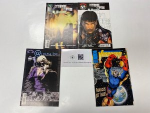 4 IMAGE comic book Rising Stars #1 3 Athena Inc. #5 Vanguard #1 36 KM10
