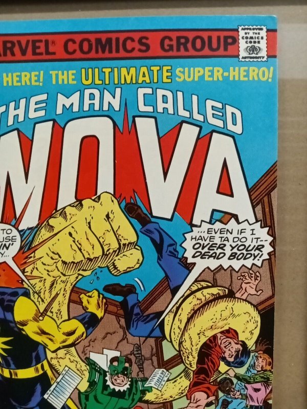 The Man Called Nova #14 VF+ Oct Sandman Final Marvel Comics 1977. P03