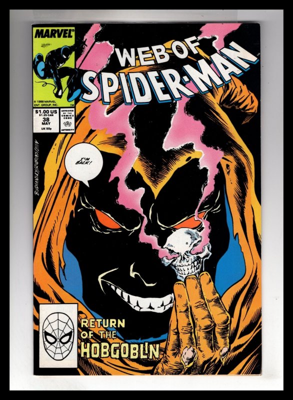 Web of Spider-Man #38 (1988)  /  ID#589