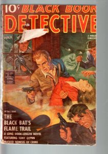 BLACK BOOK DETECTIVE 1940 JUL-BLACK BAT-PULP-HERO PULP-RARE G