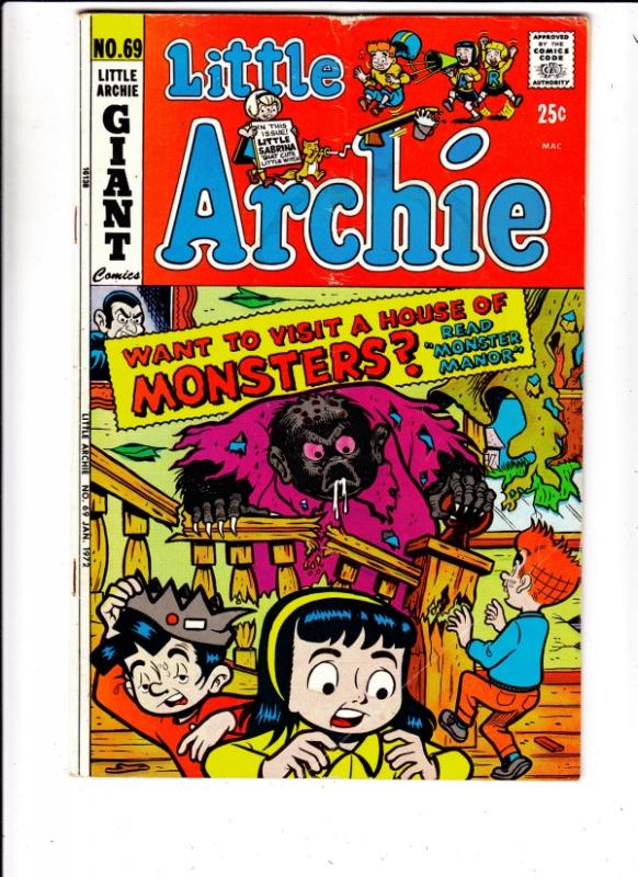 Little Archie #69 (Nov-71) FN Mid-Grade Little Archie, Little Veronica, Littl...