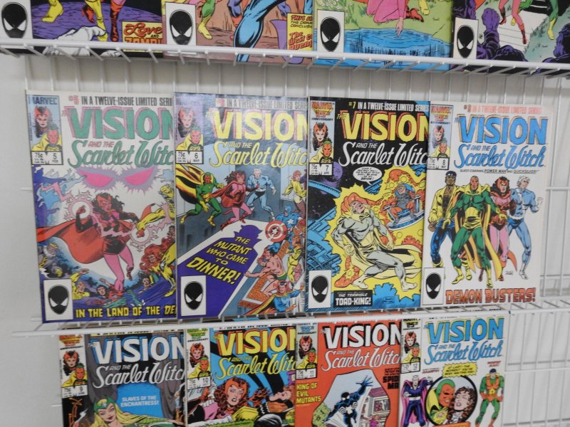 Vision and The Scarlet Witch #1-12 Complete Set! Sharp VF+ Avg Condition! Twins!