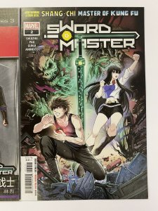 Sword Master #1 + Action Figure Var + #2 (2019) Origin of Sword Master Marvel NM
