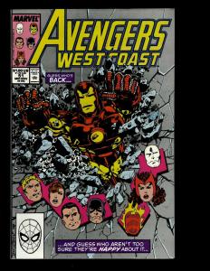 Lot of 13 Avengers West Coast Comics #50 51 52 53 56 57 58 60 61 62 63 66 67 JF4